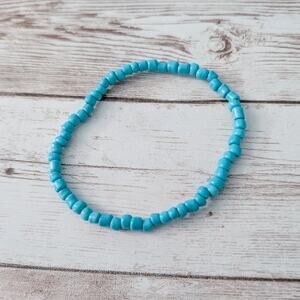Vintage Stretch Bracelet - Thin - Turquoise Tone